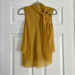 Mustard Blouse Top